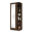 Sapateira Com Espelho 01 Porta 06 Prateleiras Íris Henn