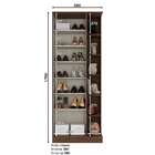 Sapateira Com Espelho 01 Porta 06 Prateleiras Íris Henn