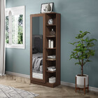 Sapateira Com Espelho 01 Porta 06 Prateleiras Íris Henn