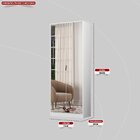 Sapateira Com Espelho 1 Gaveta 2 Portas Grife Branca