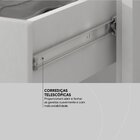 Sapateira Com Espelho 1 Gaveta 2 Portas Grife Branca