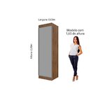 Sapateira Com Espelho 1 Porta 7 Prateleiras Esmeralda Gelius