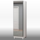 Sapateira Com Espelho 1 Porta Gold Branca - Gelius