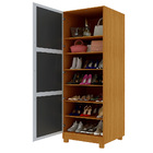 Sapateira Com Espelho 1 Porta Gold Naturale - Gelius