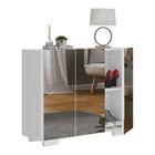 Sapateira Com Espelho 3 Portas Nina Multimóveis Mp6023 Branca