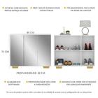 Sapateira Com Espelho 3 Portas Nina Multimóveis V6023