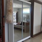 Sapateira Com Espelho E Luz Led Magia Móveis Diamante Branca