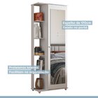 Sapateira Com Espelho Nina 100% Mdf Branco