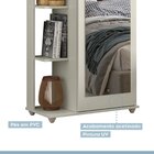 Sapateira Com Espelho Nina 100% Mdf Off White