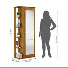 Sapateira Com Espelho Nina 100% Mdf Ypê