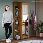 Sapateira Com Espelho Nina 100% Mdf Ypê