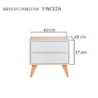 Sapateira Com Portas Vicenza Carvalho E Verde Menta 60 X 40cm