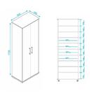 Sapateira Com Rodízios 2 Portas Multimóveis Cr35050 Branca