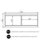 Sapateira Dália 2 Portas Basculantes 130cm Branco