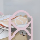 Sapateira De 4 Andares Rosa Rack Organizadora Para Sapatos Sa