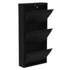 Sapateira De Aço 50 Cm Com 3 Portas Com Abertura Simultânea N