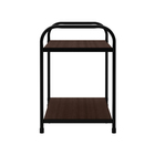 Sapateira de Aço e Madeira Preta 6 pares 63x28x40cm Brasforma