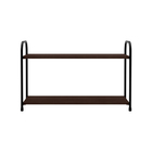 Sapateira de Aço e Madeira Preta 6 pares 63x28x40cm Brasforma