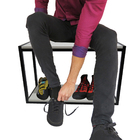 Sapateira De Chão Em Metalon Com 02 Prateleiras Multiúso Em M