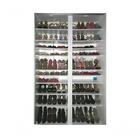 Sapateira De Espelhos Luz Led Magia Móveis Diamante Branco