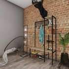 Sapateira De Madeira E Ferro Estilo Industrial - Tendenci - A