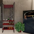 Sapateira De Madeira E Ferro Estilo Industrial - Tendenci - C