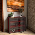 Sapateira De Madeira E Ferro Estilo Industrial - Tendenci - G