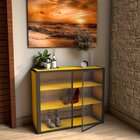 Sapateira De Madeira E Ferro Estilo Industrial - Tendenci - G