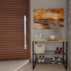 Sapateira De Madeira E Ferro Estilo Industrial - Tendenci - L