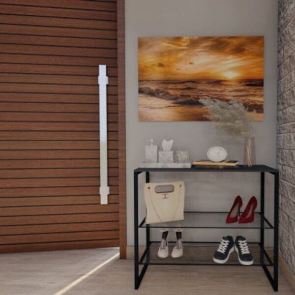 Sapateira De Madeira E Ferro Estilo Industrial - Tendenci - L