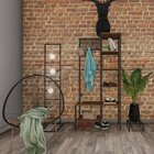 Sapateira De Madeira E Ferro Estilo Industrial - Tendenci - M