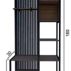 Sapateira De Madeira E Ferro Estilo Industrial - Tendenci - O