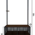 Sapateira De Madeira E Ferro Estilo Industrial - Tendenci - V