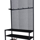 Sapateira De Madeira E Ferro Tendenci - Rígel - Preto - 1,00