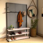 Sapateira De Madeira E Ferro Tendenci - Rígel - Rosa Milkshak