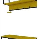 Sapateira De Madeira E Ferro - Tendenci - Zeta - Amarelo Gema