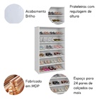 Sapateira De Madeira Estante Multiuso Prateleira Ajl Léa Bran