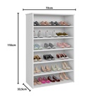 Sapateira De Madeira Estante Multiuso Prateleira Ajl Léa Bran