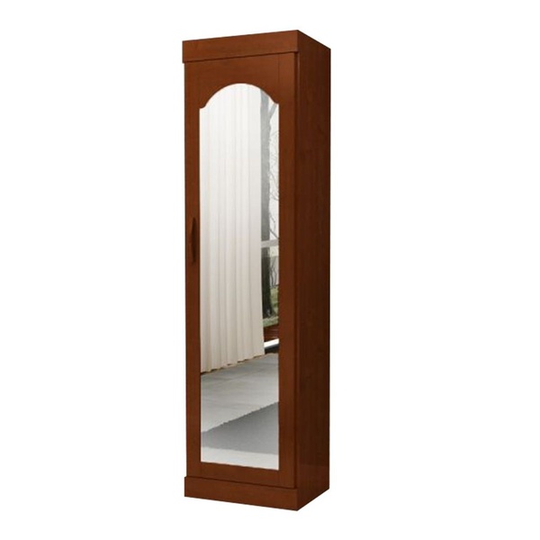 Sapateira De Madeira Maciça Viena Com Espelho - Avelã