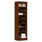 Sapateira De Madeira Maciça Viena Com Espelho - Avelã