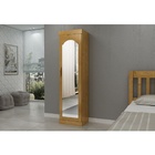 Sapateira De Madeira Maciça Viena Com Espelho - Imbuia