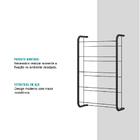 Sapateira De Parede Tubos Preto Fosco Carraro