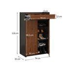 Sapateira De Porta Grande Hall De Entrada Madeira Multiuso Pr