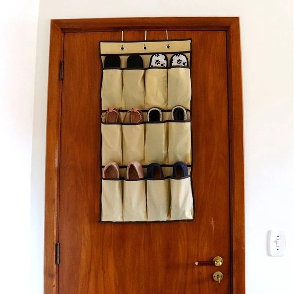 Sapateira De Porta Sapateiro Pendurável Closet 12pares Tênis