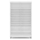 Sapateira Diamante 2 Portas De Correr E 20 Prateleiras Com Di