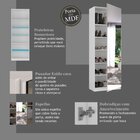 Sapateira Divino 1 Porta Com Espelho 6 Prateleiras  Branco