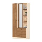 Sapateira Doha 1 Porta 3 Gavetas Com Nichos Decorativos Nature