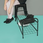 Sapateira Dois Andares Preta Mor