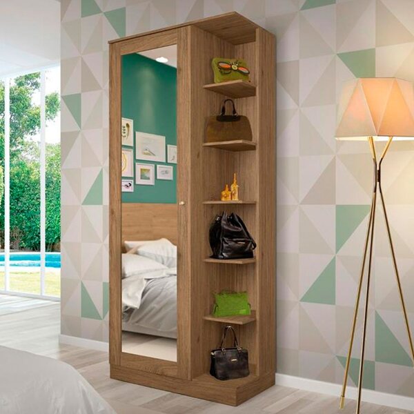 Sapateira Duetto 1 Porta Com Espelho Henn