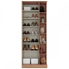 Sapateira Duetto Com Espelho 1 Porta Jequitibá Brilho - Henn